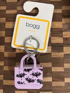 NWT BOGG bag tiny tote mini micro Halloween keychain charm let’s get batty
